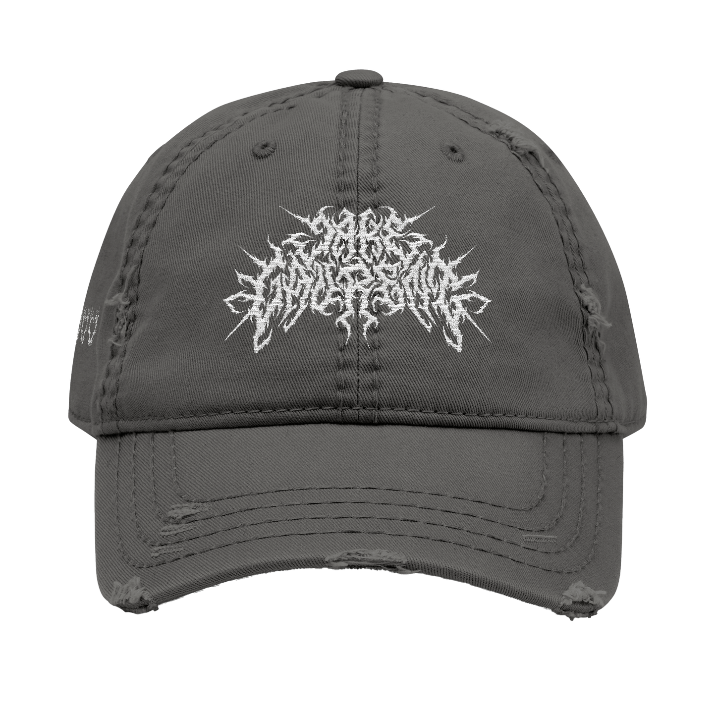 DISTRESSED METAL LOGO HAT