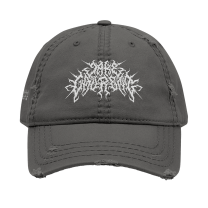 DISTRESSED METAL LOGO HAT