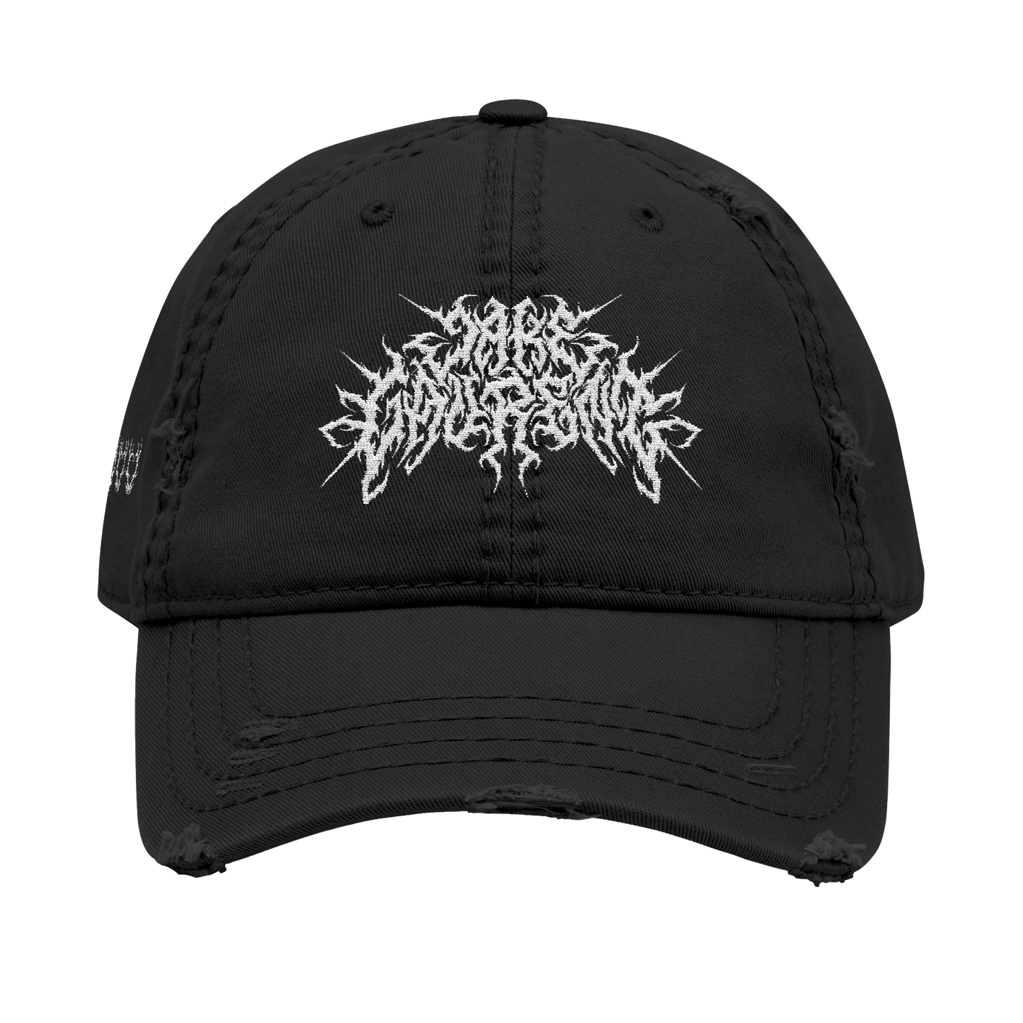 DISTRESSED METAL LOGO HAT