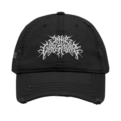 DISTRESSED METAL LOGO HAT